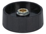 Buton rotativ negru 40x15,5mm ABS 6mm