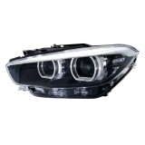 Far Bmw Seria 1 (F20), 05.2015-06.2019, montare fata, stanga, cu lumini de zi tip LED; LED; electric; negru; LED, HELLA
