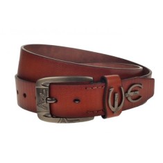 Curea barbati, casual-eleganta, din piele ecologica, latime 3.5 cm, maro - CK180M