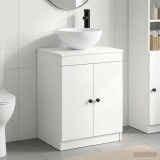 Cumpara ieftin Dulap pentru Chiuveta de Baie Alb 54 x 41 x 100 cm