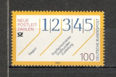 Germania.1993 Noul cod postal MG.803 foto