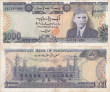 1987, 1.000 rupees (P-43a.3) - Pakistan - stare XF