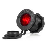 Priză suplimentară &icirc;ncorporată cu iluminare roșie 12V 24V AMIO-04219