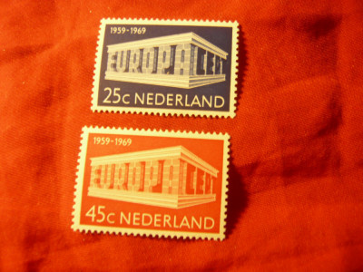 Serie Olanda 1969 - Europa CEPT , 2 valori foto