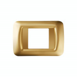 Placa ornament TOP SYSTEM - IN TECHNOPOLYMER GLOSS FINISH - 2 module- ANTIQUE GOLD - SYSTEM