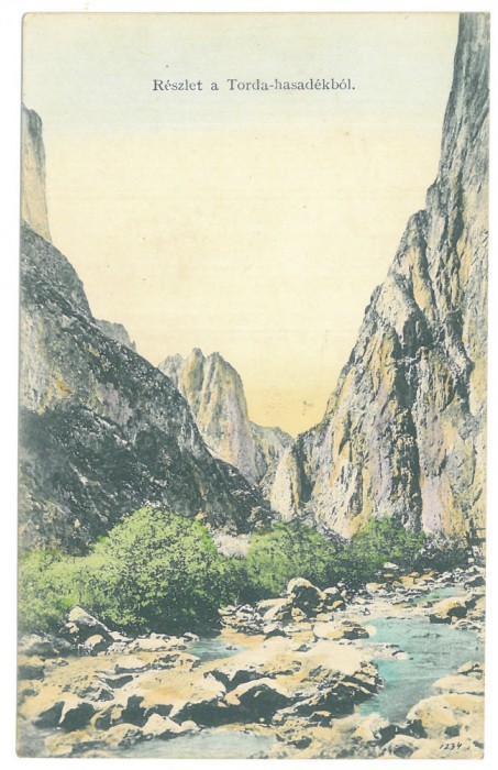 4442 - TURDA, Mountain, Romania - old postcard - used - 1911