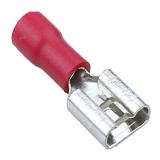 Set 5 conectori terminali izolați crimp-mamă FDD2-250 roșu