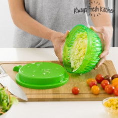 Aparat pentru Spalat Uscat si Taiat Rapid Salata Quick Salad Maker foto