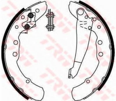 Set saboti frana VW CADDY II Combi (9K9B) (1995 - 2004) TRW GS8544 foto