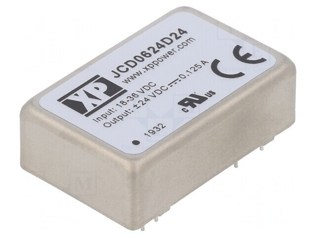 Convertor DC/DC 6W 18-36V la 24VDC și -24VDC THT