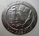 1.917 SPANIA JACINTO BENAVENTE 200 PESETAS 1997, Europa, Cupru-Nichel