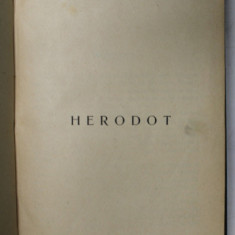 HERODOT de NICOLAE IORGA - 1909 * LIPSA PAGINA DE TITLU