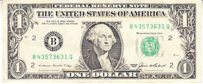 M1 - Bancnota foarte veche - America USA - 1 dolar - 1985 foto