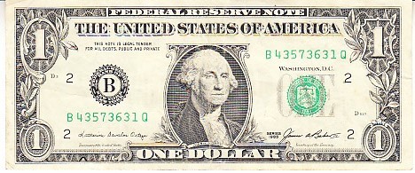 B11 - Bancnota foarte veche - America USA - 1 dolar - 1985