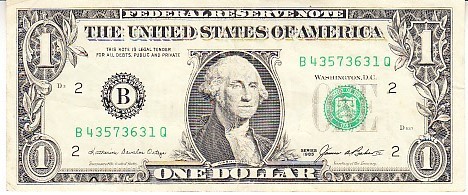 M1 - Bancnota foarte veche - America USA - 1 dolar - 1985