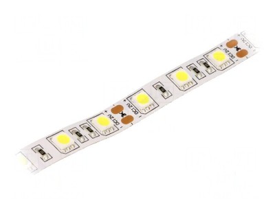 Bandă LED alb rece 5050 60 LED/m 10mm IP20 14,4W/m foto