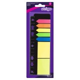 Notite Autoadezive si Etichete Indexare cu Rigla Strigo, 175 File, Multicolor