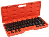 Set trusa chei tubulare impact lungi &frac12; 35 piese 8-32mm intarite, pistol impact (V39469)
