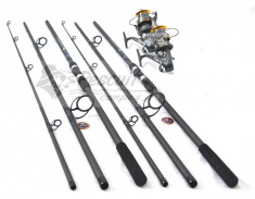 Set 2 Lansete Crap NEXT 3,6 m Cu Mulinete YL Bobo 6000 Baitrunner foto