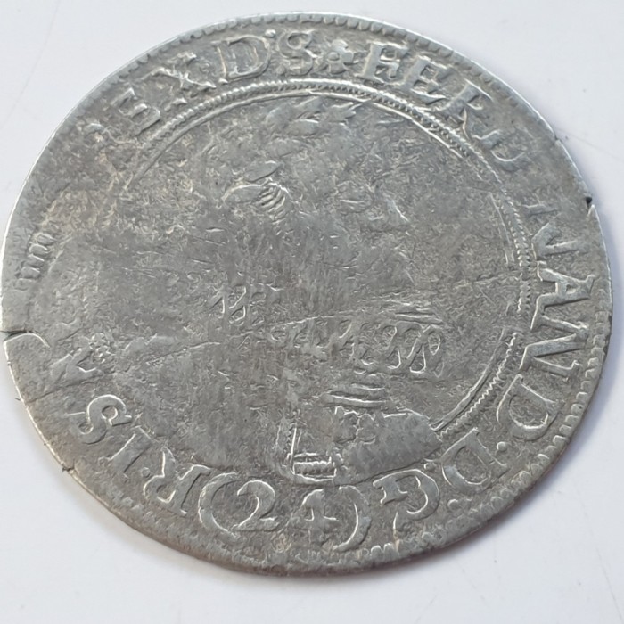 Austria 24 kipper kreuzer 1623 argint Ferdinand ll