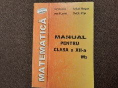 MATEMATICA MANUAL PENTRU CLASA A XII A M2 MIHAIL MEGAN/DOREL DUCA