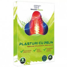 Plasturi cu pelin pentru dureri cervicale, 6 bucati, Smart Touch