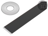 Cablu Bandă 1,27mm Cu 14x28AWG PVC 100FT
