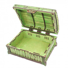 Cutie bijuterii din lemn 180x135 mm, culoare verde