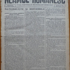 Ziarul Neamul romanesc , nr. 4 , 1914 , din perioada antisemita a lui N. Iorga