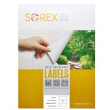Etichete autoadezive Sorex 7/A4 192.5 x 39 mm Etichete autoadezive 7/A4 192 x 38 mm alb 100 coli/top