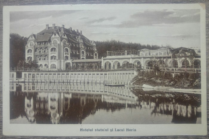 Baia Ocna Sibiului, Hotelul Statului si Lacul Horia// CP