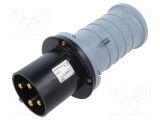 Conector alimentare AC trifazat AMPHENOL IP&amp;S 63A 500V 4 pini mufă tată IP44