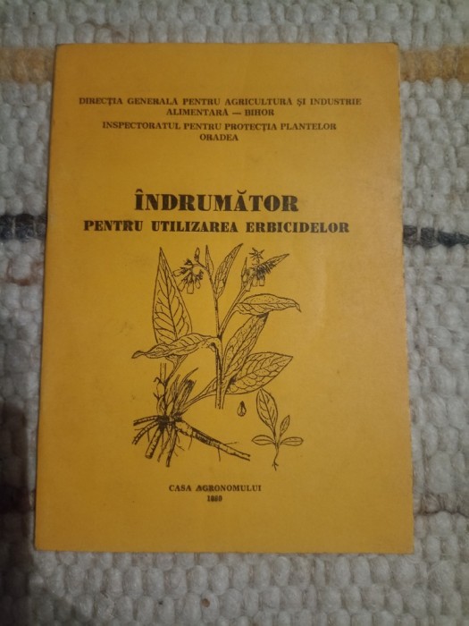 &Icirc;ndrumător pentru utilizarea erbicidelor