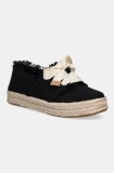 Toms teniși BEACHSIDE WOVEN/FRAY culoarea negru, 10021856