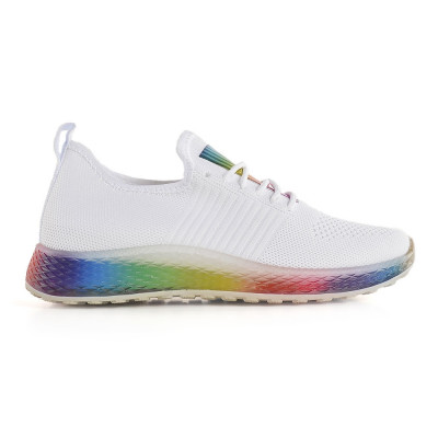 Pantofi Sport De Dama Rainbow Albi foto