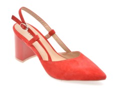 Pantofi FLAVIA PASSINI rosii, X955, din piele intoarsa