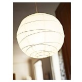 REGOLIT Abajur lustra, alb lucrat manual, 45 cm - RESIGILAT