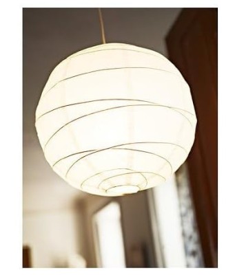 REGOLIT Abajur lustra, alb lucrat manual, 45 cm - RESIGILAT foto