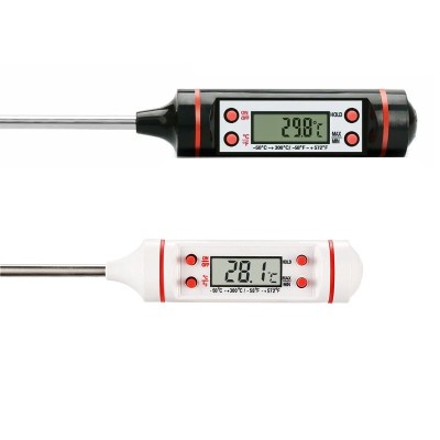 Termometru digital bucatarie, Pentru gatit, Afisaj LCD, 23cm, Oprire automata foto