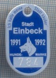 AZ 508 MEDALIE-MEDALION EVIDENTA CANINA-STADT EINBECK -ORASUL EINBECK-GERMANIA, Europa