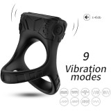 Armony For Him-Inel Vibrator Multipozitional Negru-Silicon, 10