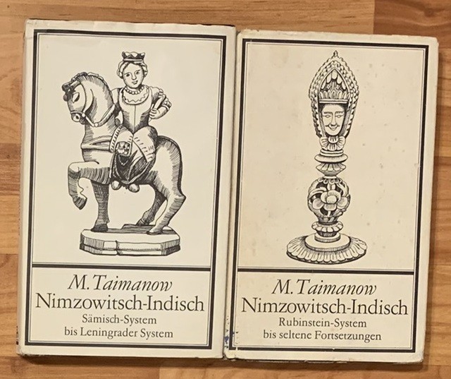 Set 2 carti de sah Nimzowitsch-Indisch de M. Taimanow. In limba germana
