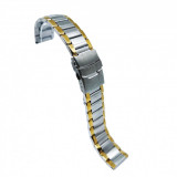 Cumpara ieftin Bratara ceas metalica - Bicolora (Argintii + Auriu) - 18mm, 20mm, 22mm - WZ4301, Time Veranda
