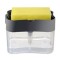 Dispenser detergent vase, plastic, gri/transparent