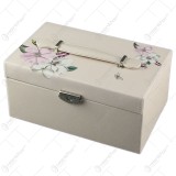 Cutie bijuterii din piele ecologica 24x15x12 CM Rose flower