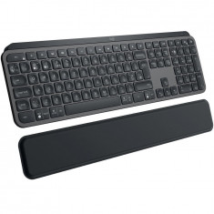 Tastatura wireless Logitech MX Keys S, Iluminare, Palmrest, 2.4GHz&amp;Bluetooth,USB-C, US INTL layout, Graphite