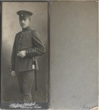 70PMD Militar german cu baionetă cu dragon, 1907, studio Alphons Adolf, Passau
