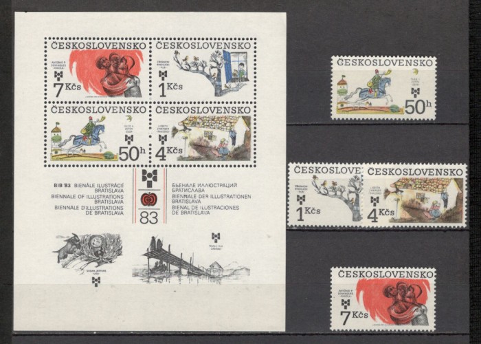 Cehoslovacia.1983 Bienala ilustratorilor de carti ptr. copii XC.567