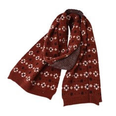 Fular tricotat Fulgi de nea