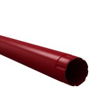 Burlan scurgere pentru sistem pluvial, Bilka, circular, metalic, rosu (RAL 3011), lucios, 3 m, D 90 mm